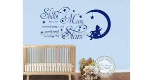 Shoot For The Moon Stars Wall Stickers