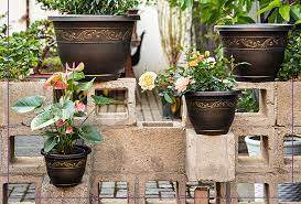 Small Resin Indoor Outdoor Flower Pot
