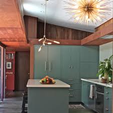 The best green kitchen cabinet paint colors for the hottest bold kitchen color trend. 75 Beautiful Mid Century Modern Kitchen With Green Cabinets Pictures Ideas April 2021 Houzz