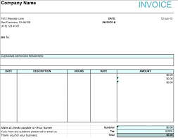 Sample Invoice For Services Rendered Template Free Service