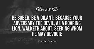 121 verses about the devil kjv