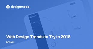 web design trends to try in 2018