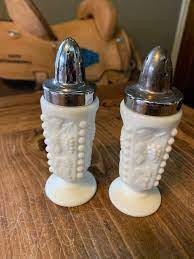 Milk Glass Salt And Pepper Shakers