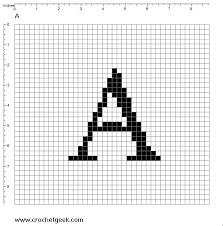 Free Filet Crochet Charts And Patterns Letter A Filet