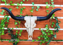 Large 27 W Longhorn Cow Skull Wall