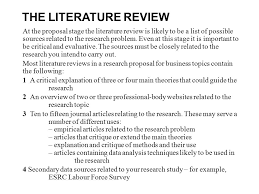 literature review sample in research proposal  busr litr              phpapp   thumbnail   jpg cb            SlideShare