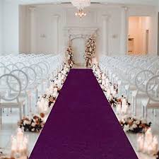 modfuns aisle runner for wedding purple
