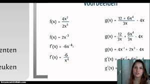 De afgeleide: Negatieve exponenten - Wiskunjeleren (oud) - YouTube