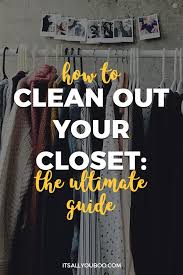 how to clean out your closet the