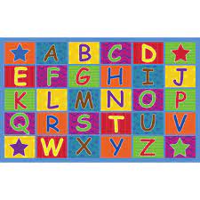 cheerful alphabet clroom rug
