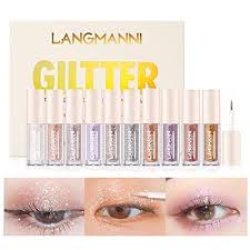 langmanni 10pcs liquid glitter