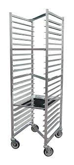 Amazon.com: John Boos ABPR-1820-ZN Aluminum Front Load Nesting Mobile Pan  Rack with 5 Casters, 20 Pan Capacity, 26 Length x 20-12 Width x 69  Height : Home & Kitchen