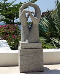 Engage Contemporary Stone Garden Sculpture