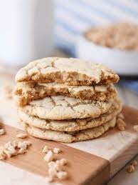 thin and chewy toffee bits cookies