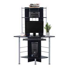 ( 4.3 ) out of 5 stars 19 ratings , based on 19 reviews current price $198.89 $ 198. Homcom 62 Computer Desk Arch Tower Compact Modern Corner Workstation P2 Mdf With Keyboard Tray And Shelves Black Walmart Com Walmart Com