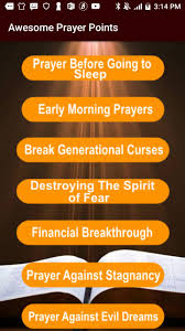 Sleep apps are a growing trend in today's society and they all work to help you fall asleep, stay asleep, and monitor your sleep patterns. Awesome Prayer Points For Android Apk Download