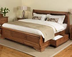 Wooden Sleigh Beds Traditional Oak