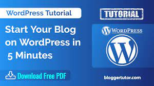 wordpress tutorial step by