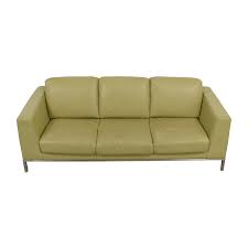 Free delivery and returns on ebay plus items for plus members. 26 Off Natuzzi Italsofa Green Leather Sofa Sofas