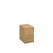 2 drawer lockable wood filing cabinet