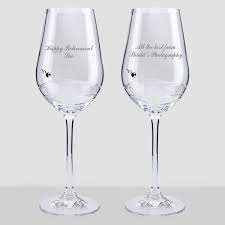 Personalised Retirement Wine Glass Set