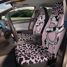 Dancing Cow Car Seat Covers Cow Pattern