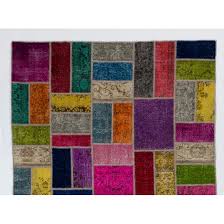 multicolor handmade patchwork rug made