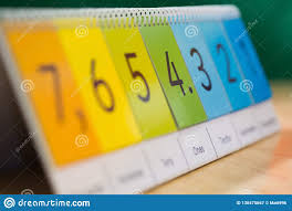 Numbered Flip Chart Education Tool Stock Image Image Of