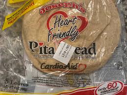 heart friendly pita bread nutrition