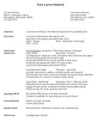 Curriculum Vitae Examples For College Students Updated Perfect