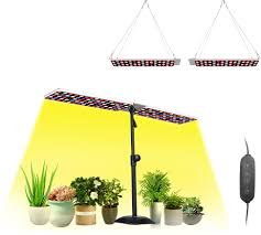 The 6 best gardening subscription. Amazon Com Jcbritw 100w Led Grow Lights Panel For Indoor Plants Grow Lamp With Stand Full Spectrum With Ir Uv Desk Table Plant Light Dimmable With Timer For Seed Starting Succulents Seedlings Veg Flower