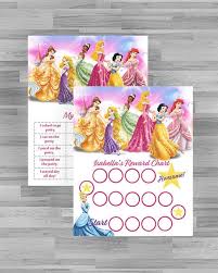 Printable Disney Princess Potty Training Chart And Reward Chart High Res Jpg Files Instant Download Ready To Print