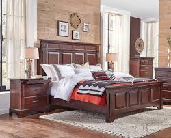 This specific poster bed is a fine specimen of mahogany, the spindles of each poster making for a lean another four poster bed in the canopy style, this bedroom set derives its charm and character. Buy A America Kalispell King Panel Bedroom Set 3 Pcs In Brown Rustic Mahogany Wood Online