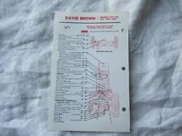 Details About David Brown 770 780 880 990 1200 Tractor Lubrication Guide Chart