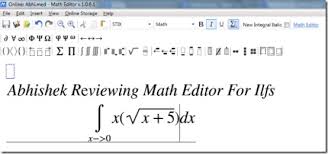 writing math equations math editor
