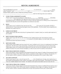 Printable Rental Agreement Template Printable Rental Agreement 13