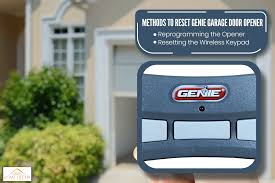 how to reset a genie garage door opener