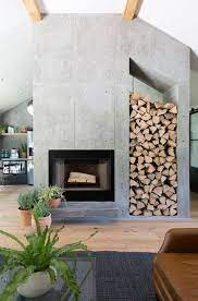 Catchy Concrete Fireplaces