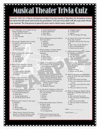 Oct 28, 2021 · 55 broadway trivia questions for drama kids. Musical Theater Printable Trivia Game Broadway Trivia Theater Games Goody Bag Favors Table Favors Instant Download Trivia Games Broadway Theme Party Theatre Games
