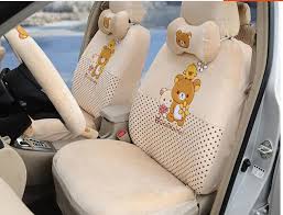 Cartoons Car Seat Covers Plush Cute
