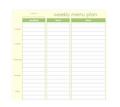 Free Meal Plan Template Food Calendar Excel Slightlyaltered Info
