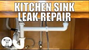 easy kitchen sink leak repair you