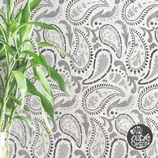 Wall Stencil Indian Paisley Stencil For