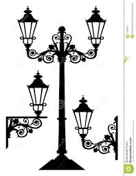 Antique Vector Street Lights Victorian Street Street Lamp