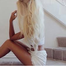If you love the sun, nothing beats summer. Long Sun Bleached Blonde Hair Tan Skin Blonde Hair Bleach Blonde Hair Hair Styles