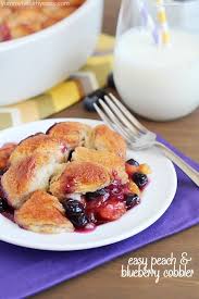 peach blueberry cobbler recipe