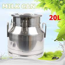 20 Liter Milk Can Stainless Steel Milk Storage Transport Bucket Silicone  Seal | eBay