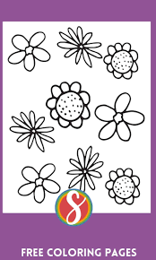 free flower coloring pages stevie