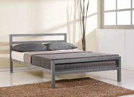 Grey Metal Bed Frame