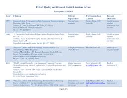 Polst Paradigm Literature Review